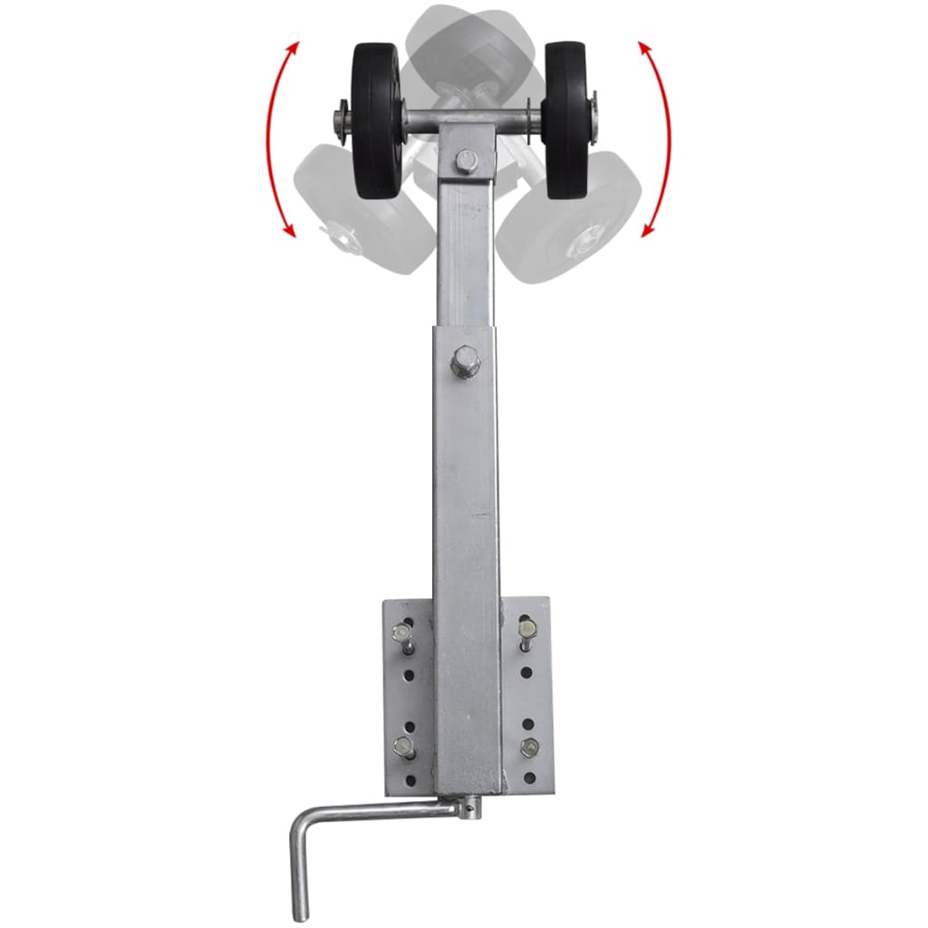 vidaXL Boat Trailer Double Roller Bow Support Set of 2 23.2"-33.1"-4