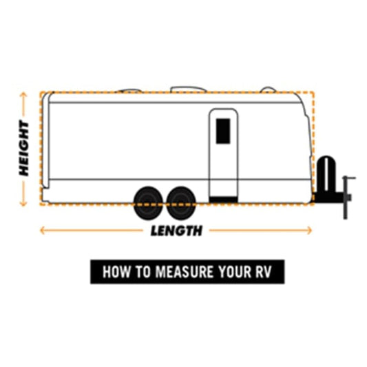 vidaXL RV Cover Caravan Top Cover Breathable Motorhome Protective Cover Gray-1