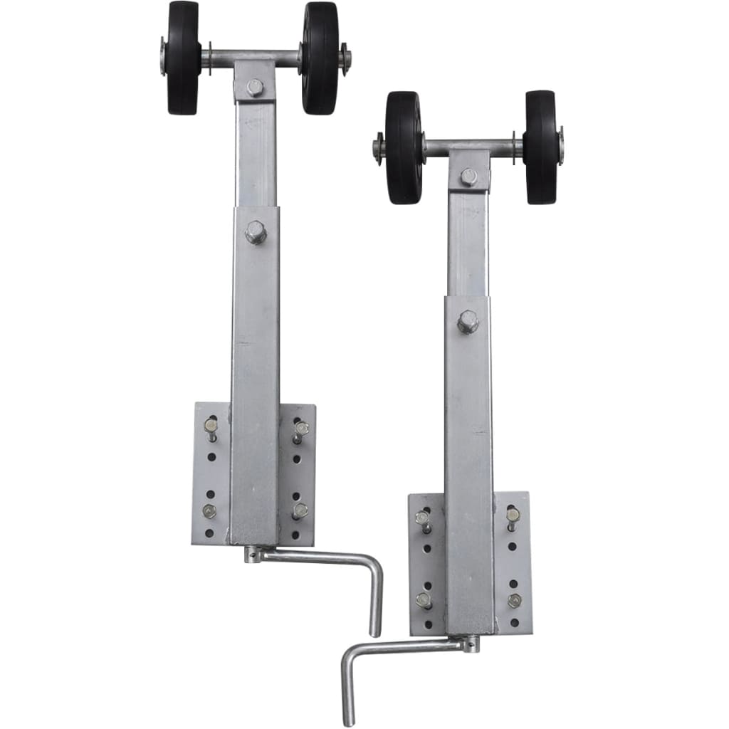 vidaXL Boat Trailer Double Roller Bow Support Set of 2 23.2"-33.1"-2