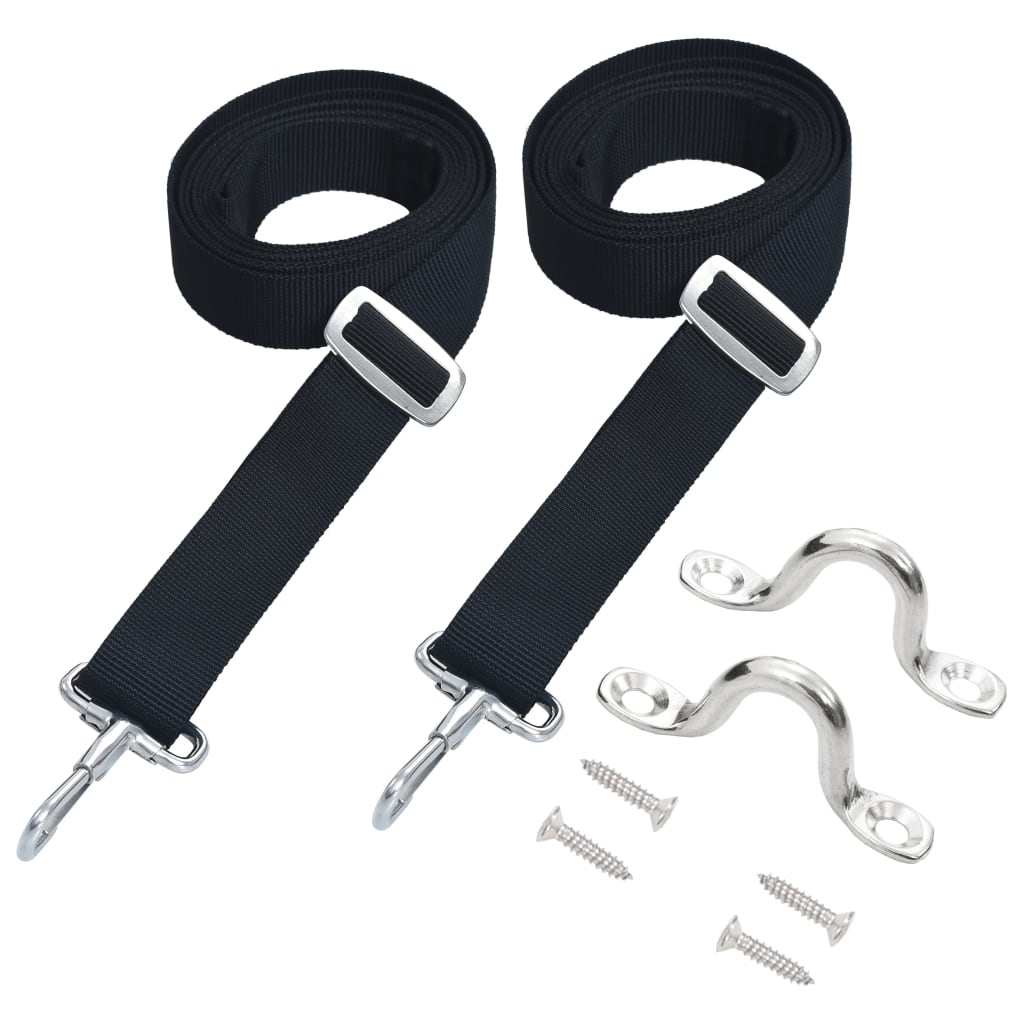 vidaXL Bimini Top Straps 2 pcs Fabric and Stainless Steel-0