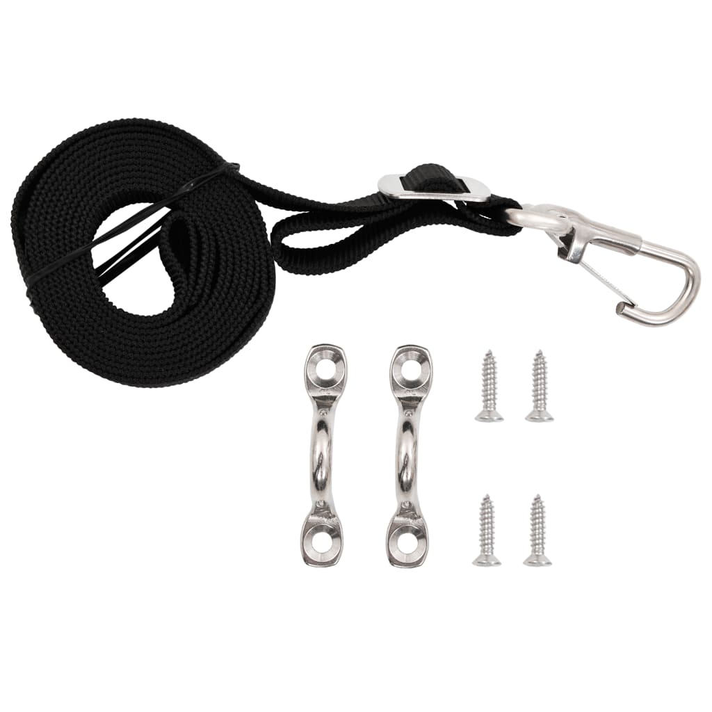 vidaXL Bimini Top Straps 2 pcs Fabric and Stainless Steel-1